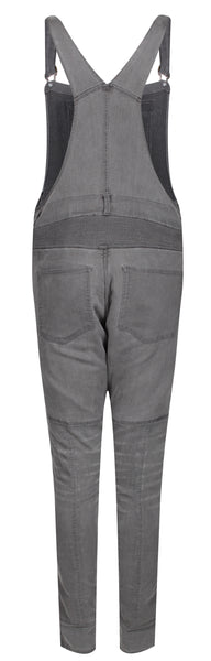 Grey kevlar motorcycle overall for women from Motogirl from the back 