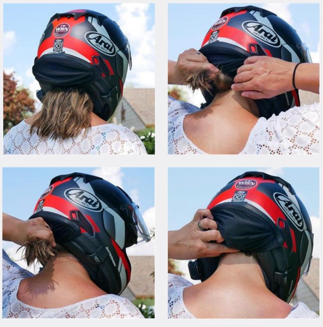 Hair protector best sale cap for helmet