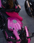 Ladies Fury Blossom Pink Motorcykel Jeggings