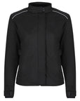 Women's textile black motorcycle jacket 