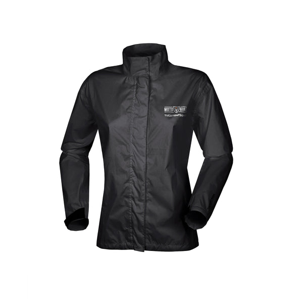 Waterproof motorcycle black jacket from Moto Girl