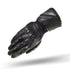 Black female motorcycle glove with small holes from Shima