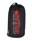 Motorcycle Vest bag with red Moto Girl logo