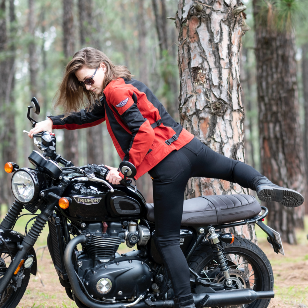 Black Summer Women s Motorcycle Jacket Jodie from MotoGirl Moto