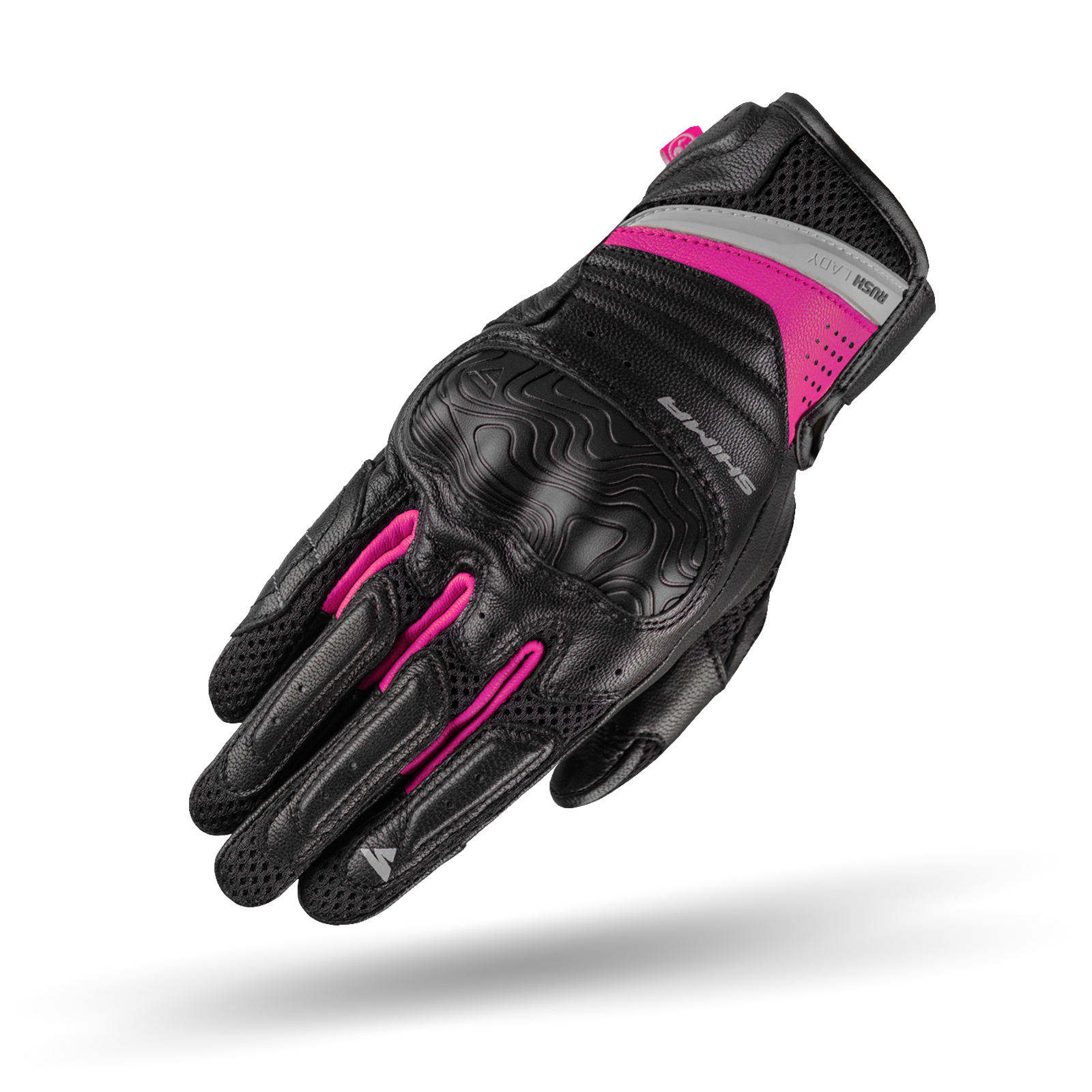 A top of Black and pink women&#39;s motorcycle gloves Rush lady  from Shima