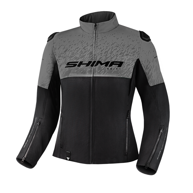  grey women&#39;s  motorcycle jacket from SHIMA