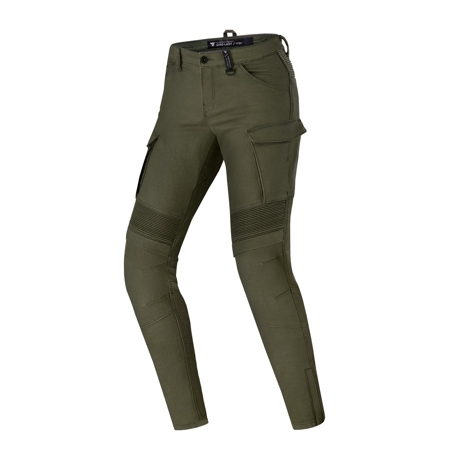 Khaki green women&#39;s motorcycle cargo pants GIRO from shima