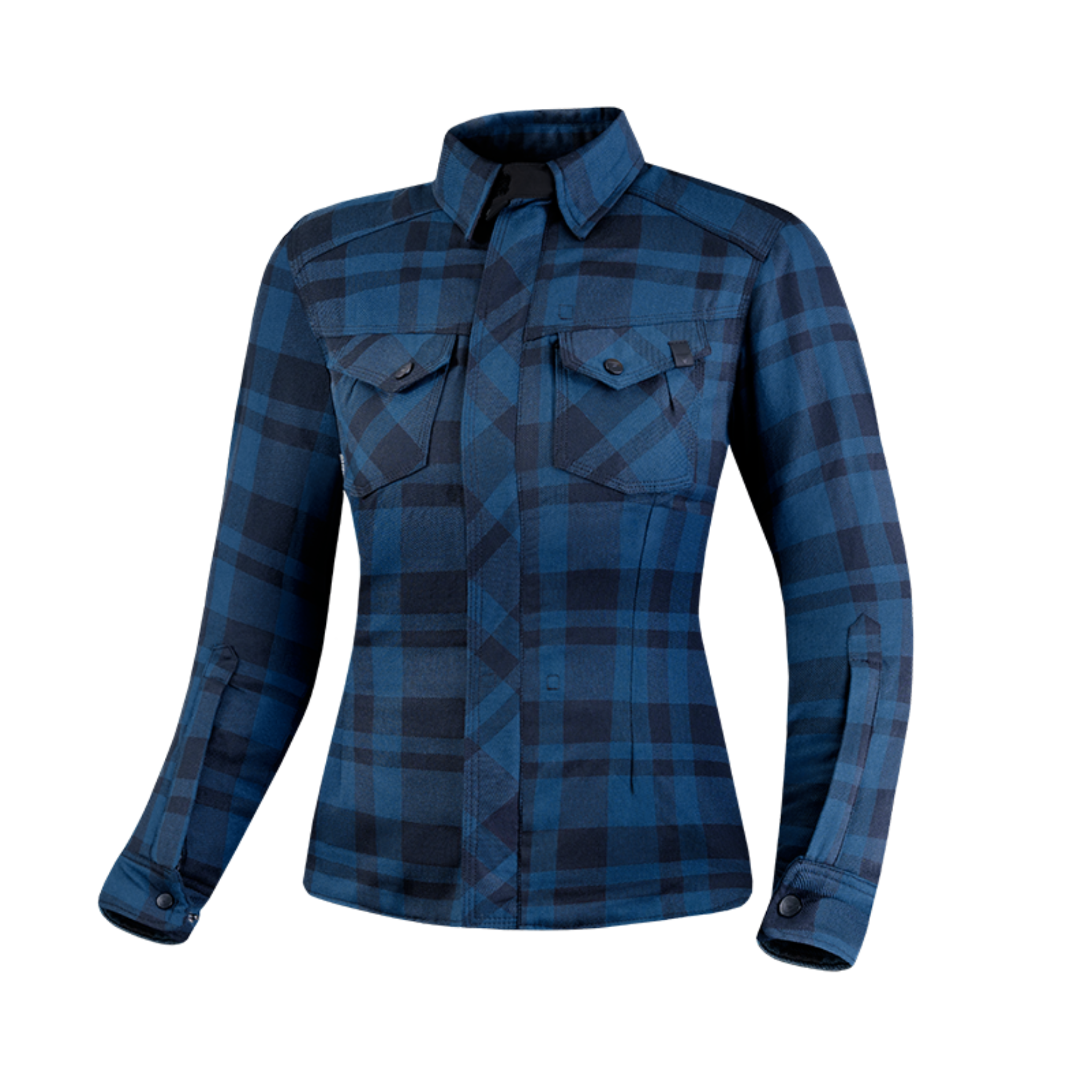 Blue lumberjack women&#39;s motorcycle shirt from Shima