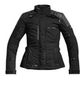 Black women motorcycle textile jacket with difi logo