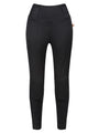 Black motorcycle leggings for women with high waist from moto girl