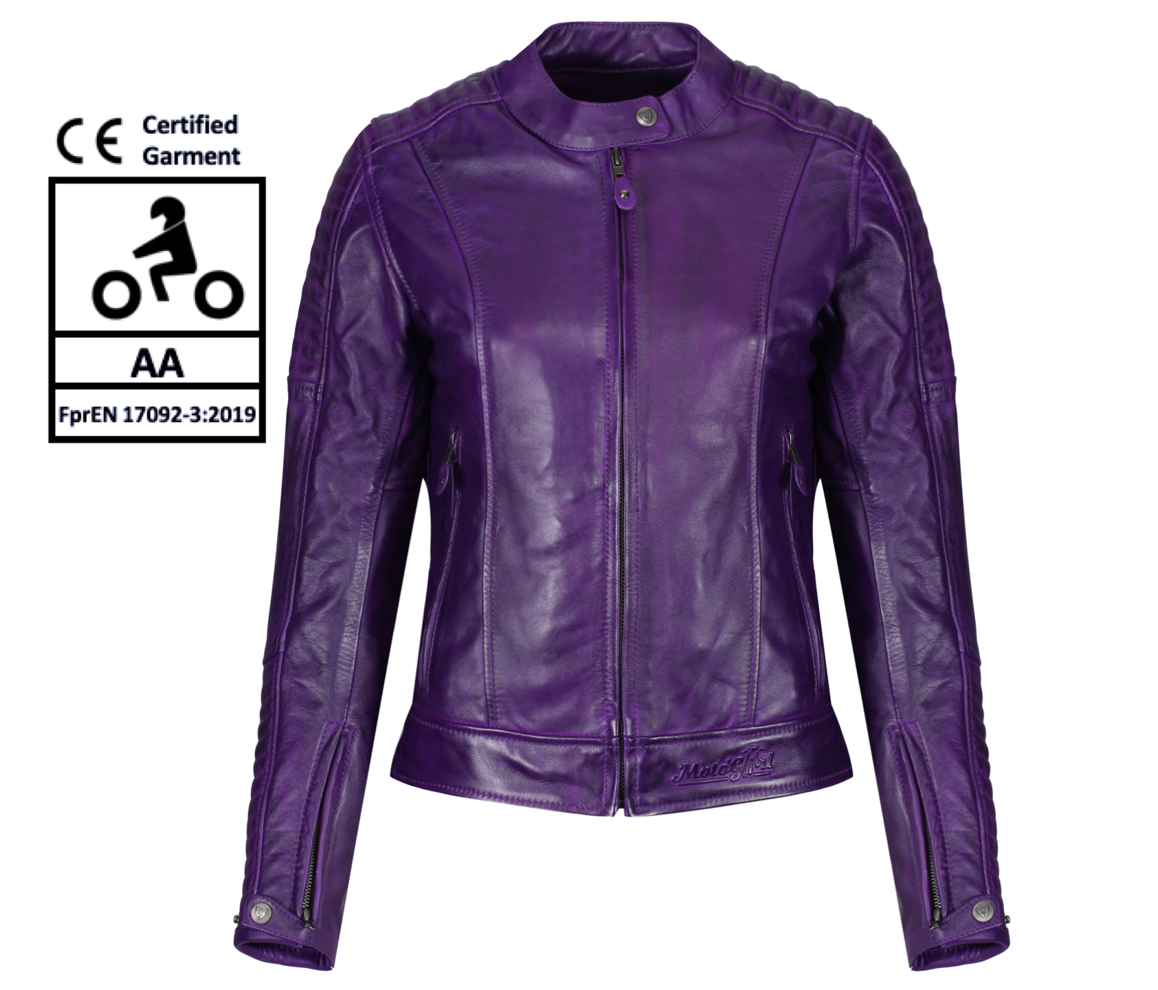 Valerie Purple - Læderjakke for motorcykel til kvinder