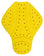 Yellow back protector for motorcycle jackets 