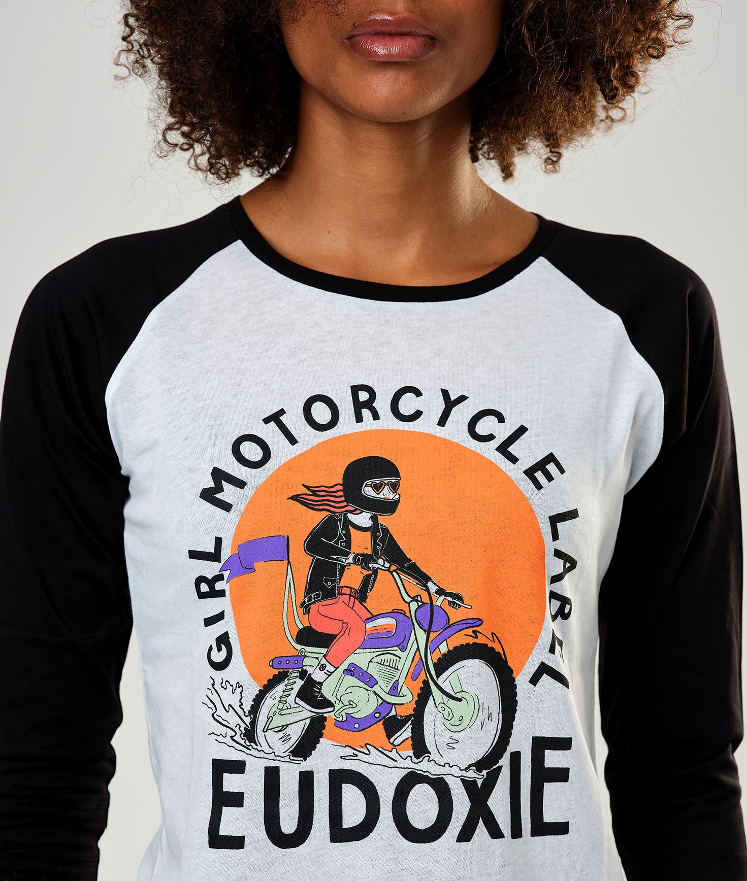 Kvinder motorcykel-T-shirt fra Eudoxie –