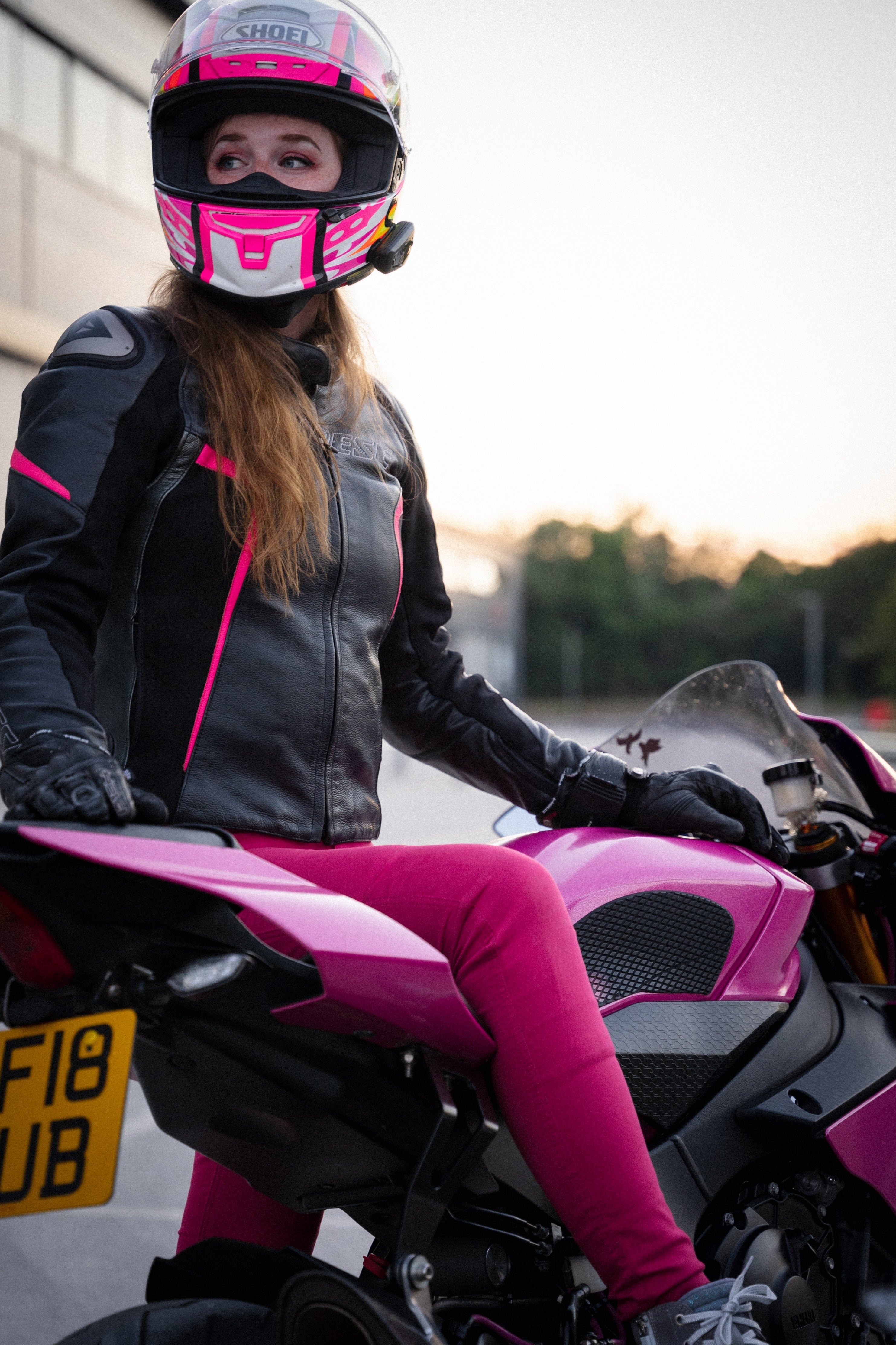 Motorbike Cargo Trouser Pink Camo Ladies Motorcycle Jeans with DuPont™  Kevlar®