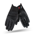 Black leather and textile women motorcycle gloves  from shima
