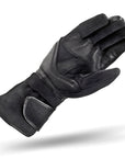 Black long waterproof women's motorcycle glove palm side