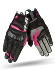 Black and pink women's motorcycle glove from Shimas
